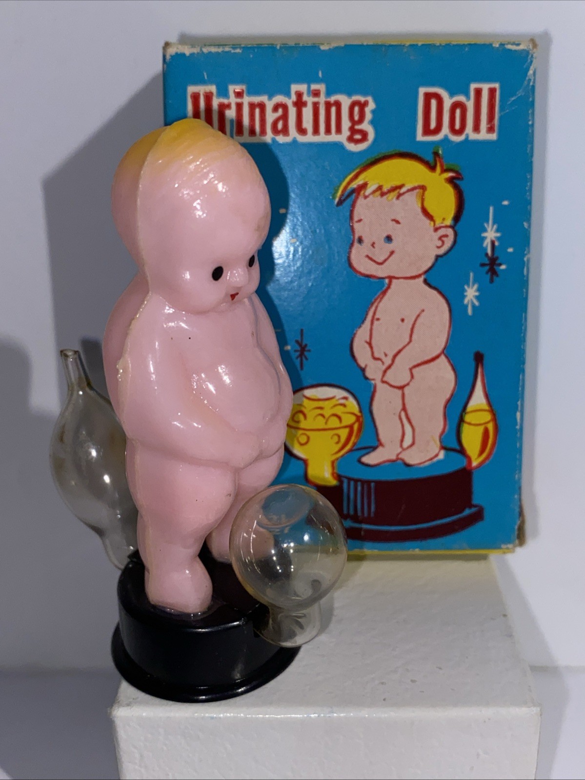 Vintage 1960’s Urinating Doll Novelty Collectible Toy Made In Hong Kong No. 221