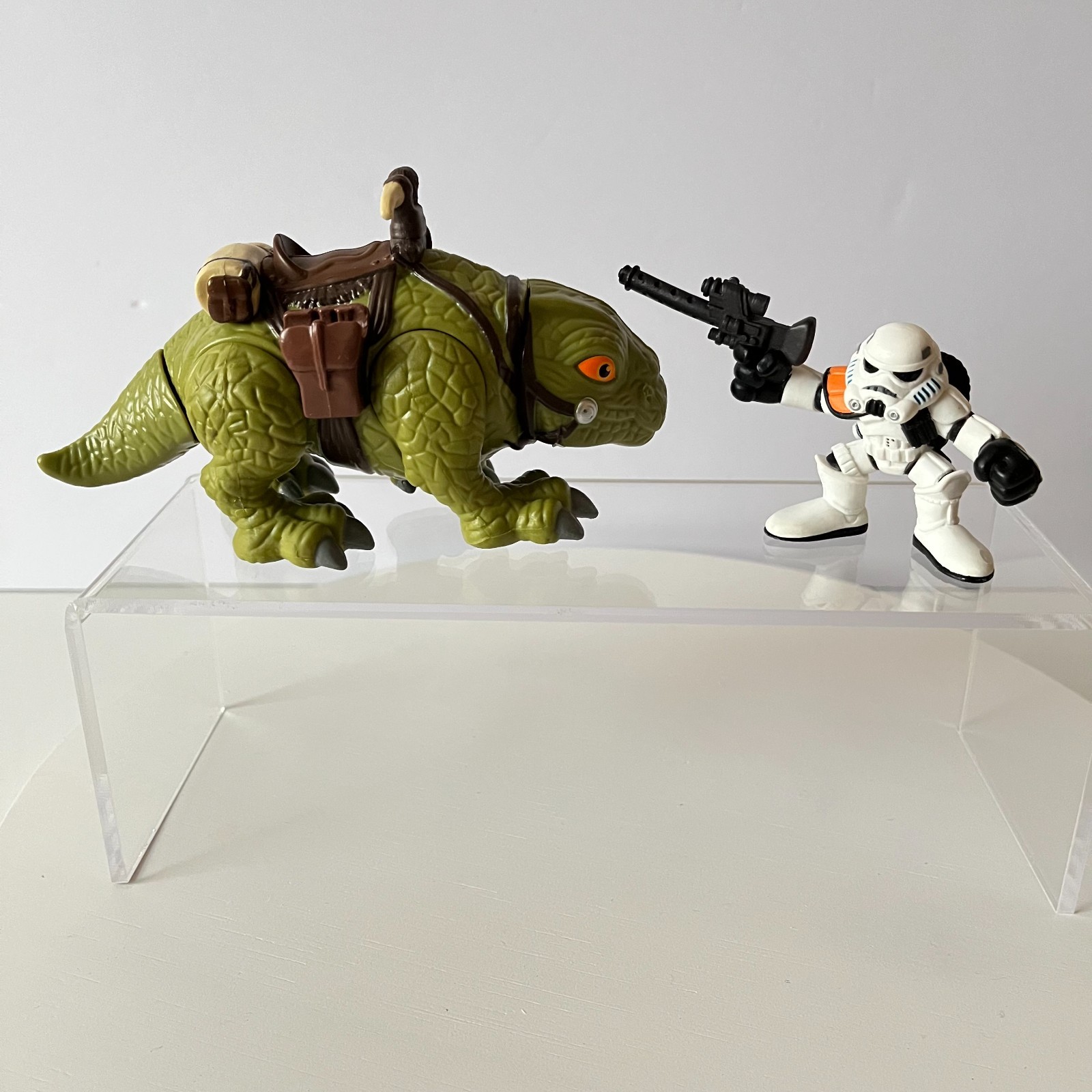 Star Wars Galactic Heroes Dewback & SandTrooper Figure Lot Hasbro Playskool