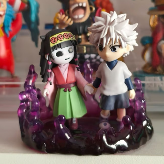 Killua & Nanika Hunter x Hunter DesQ Desktop 6 rement figure toy Re-Ment HXH
