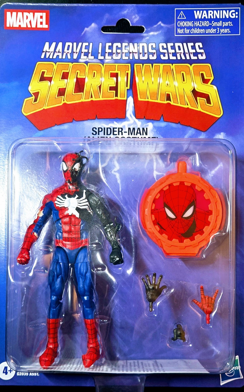 HASBRO MARVEL LEGENDS SECRET WARS SPIDER-MAN 6&Prime; FIGURE ALIEN COSTUME SYMBIOTE