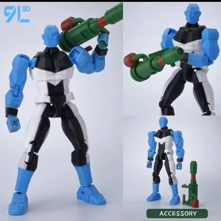 9L 3D Printed Superheroes Invincible 2.0 Anime Multi-Jointed Action Figure Toy