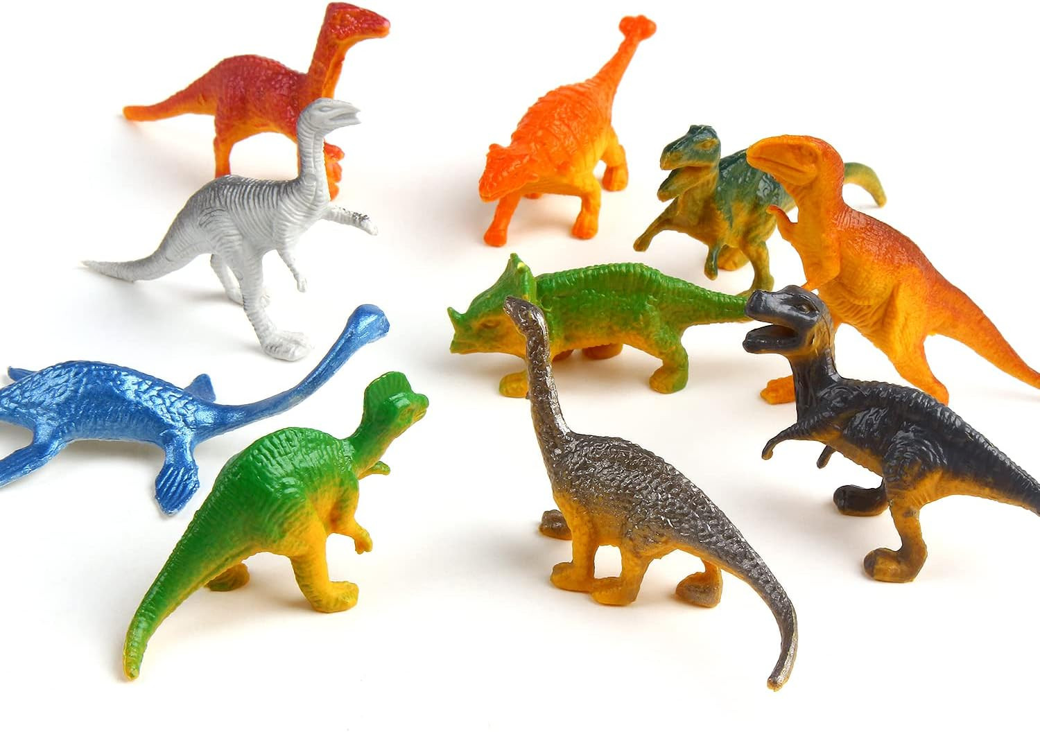 78 Pieces Mini Dinosaur Figures, Plastic Small Dinosaur Toys for Cupcake Topper