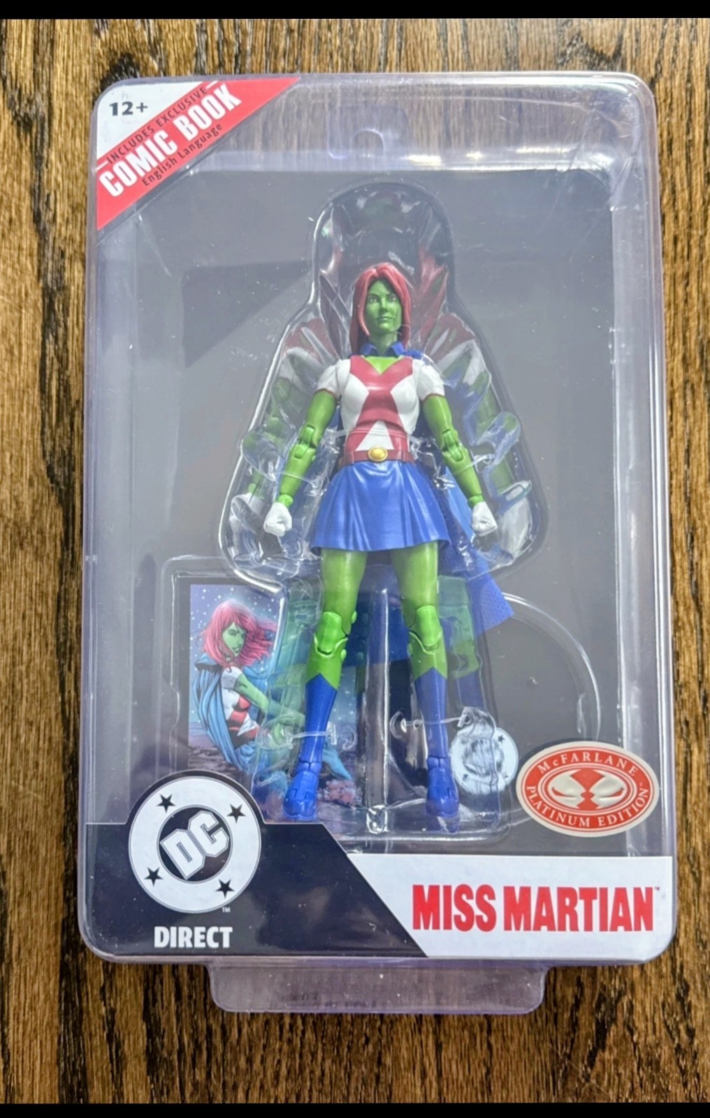 DC Multiverse Page Punchers Miss Martian Teen Titan 7&Prime; Platinum Figure Mcfarlane