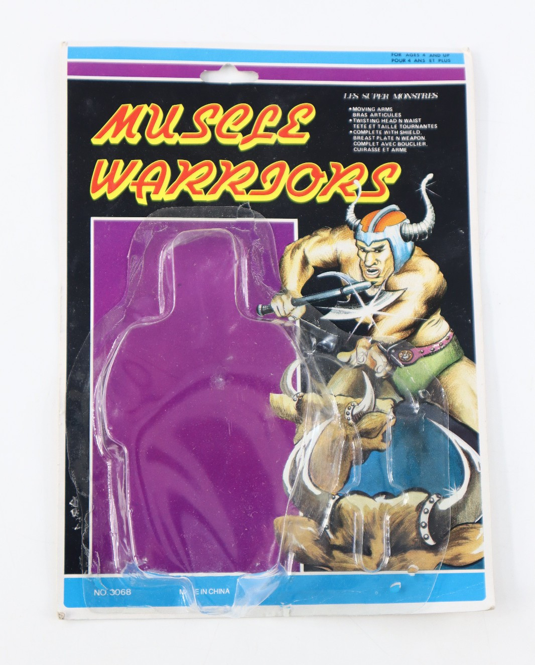 Muscle Warriors Cardback Clamshell Only MOTU Galaxy Warrior Fighter Hero KO