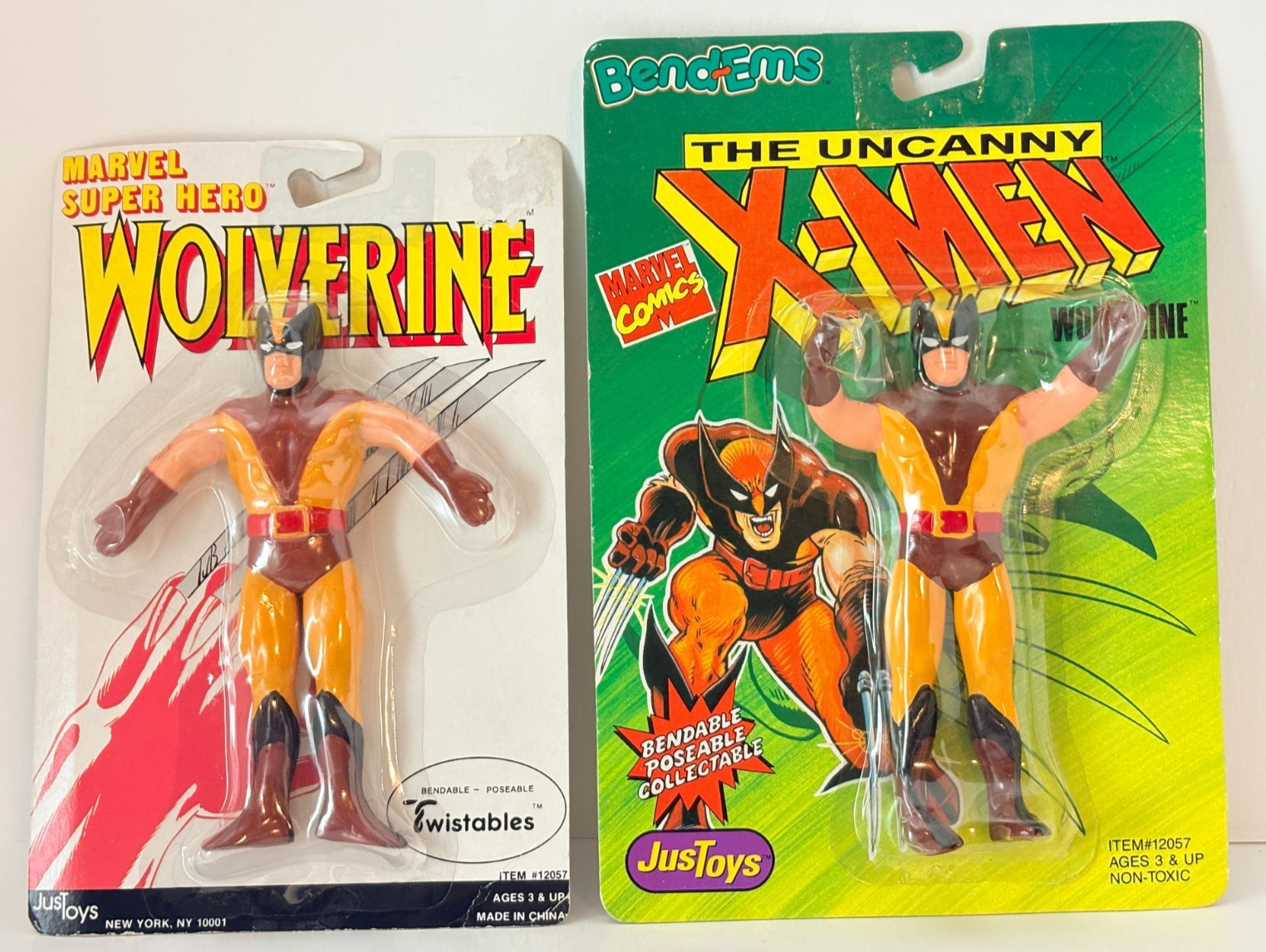 1990-94 Marvel X-Men Bend-ems, Wolverine light, Button Biters & Steel Mutants