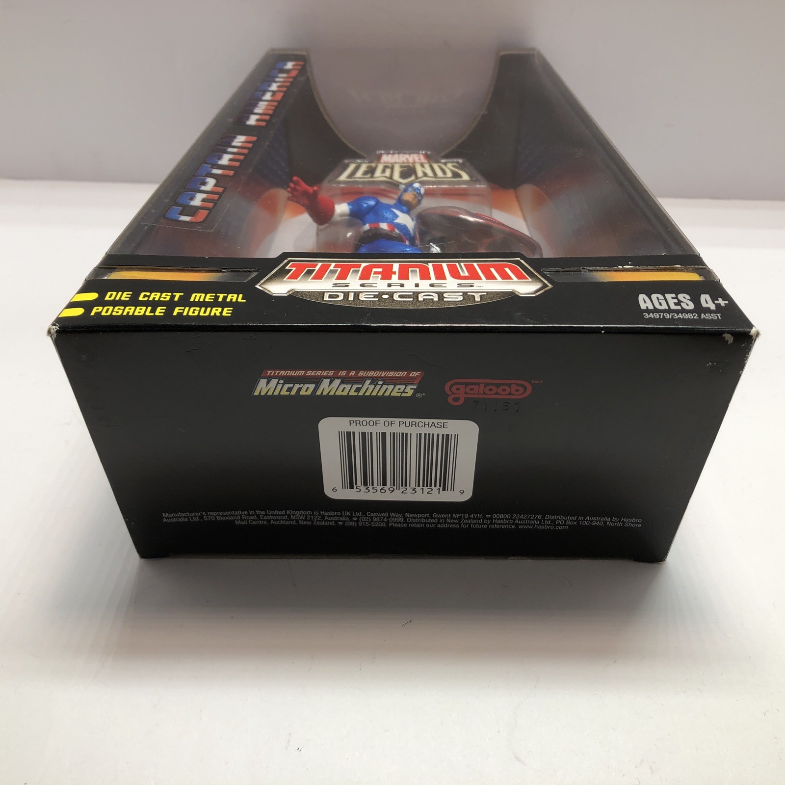 Marvel Legends Captain America Titanium Series Die Cast Hasbro 2007
