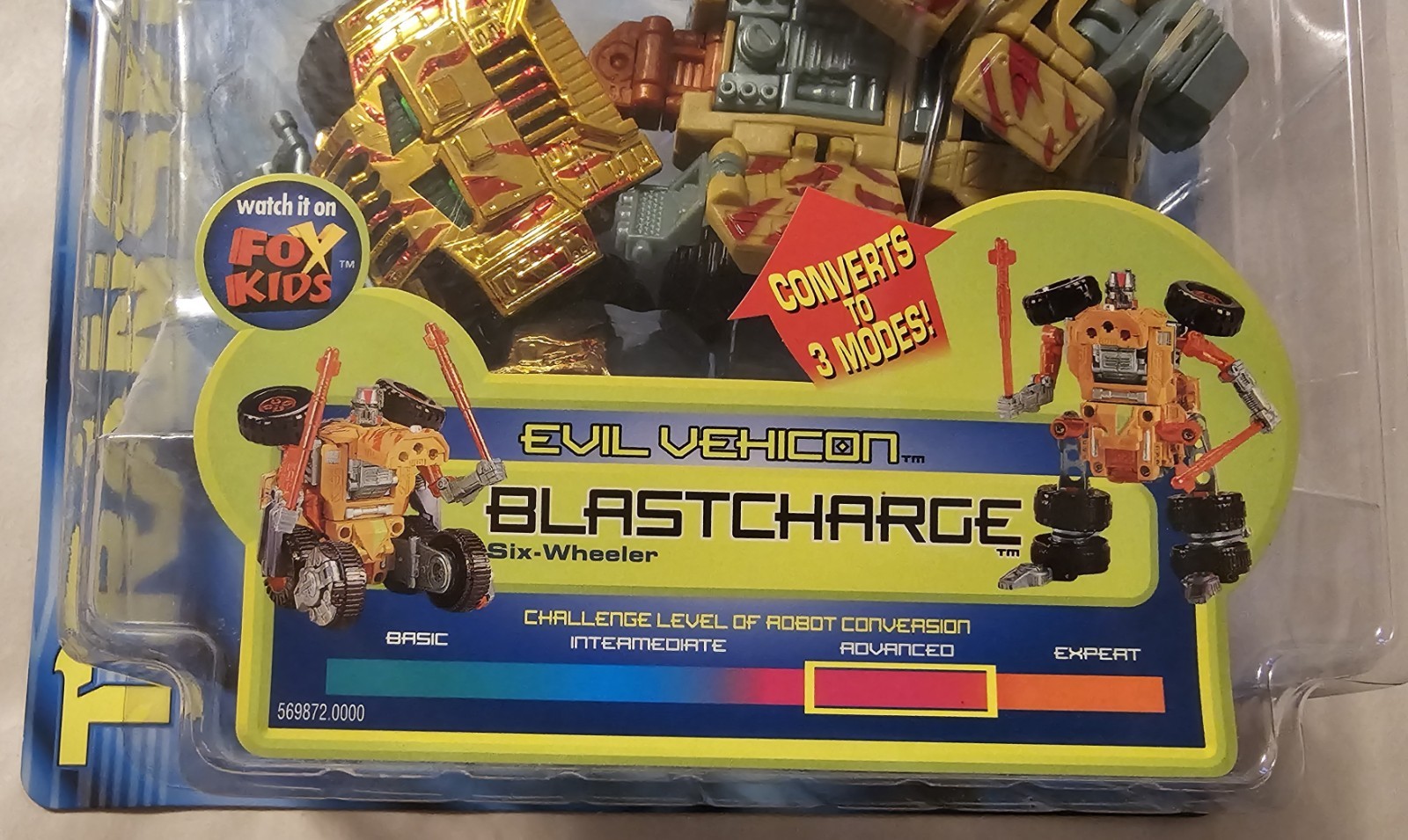 Transformers Beast Machines Deluxe Blastcharge Six-Wheeler Evil Vehicon-Unopened