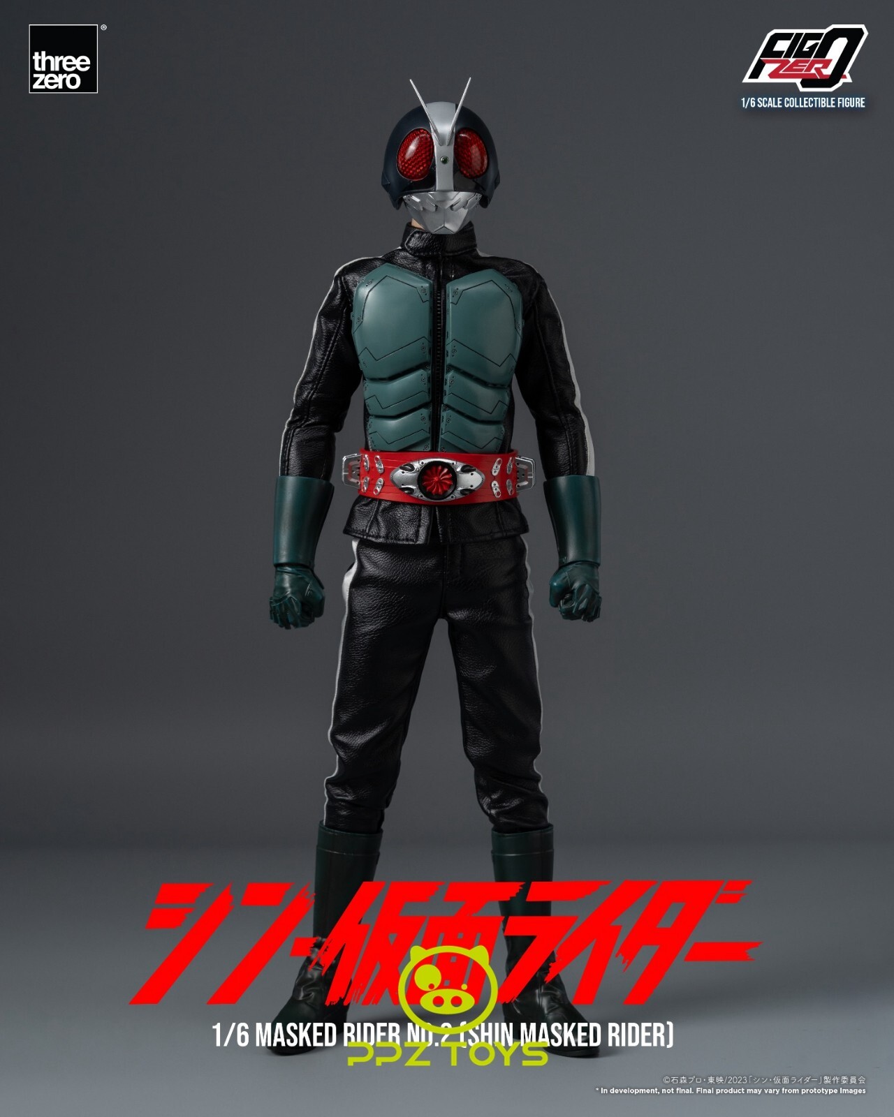 threezero 1/6 Figzero Shin Kamen Masked Rider No.2 Action Figure 3Z04880W0