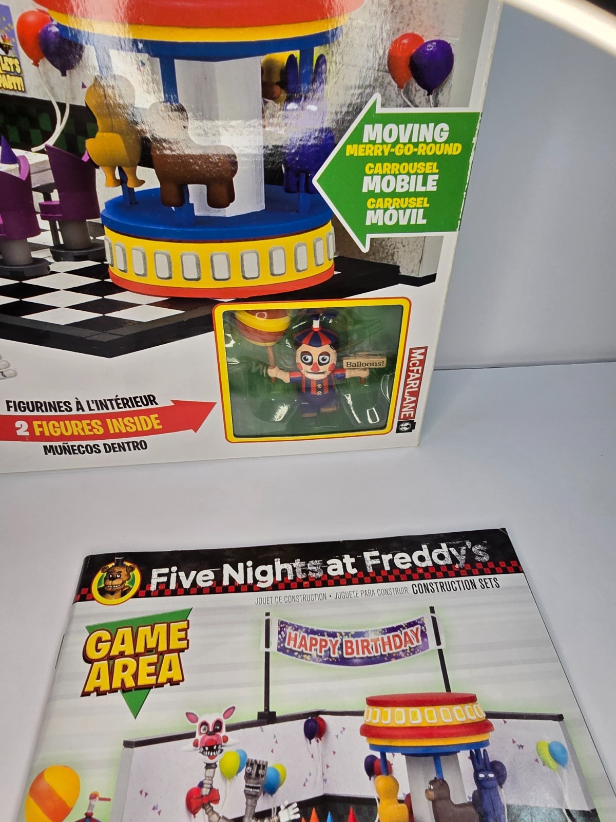 MCFARLANE Five Nights At Freddy&rsquo;s Construction Set #12696 GAME AREA complete