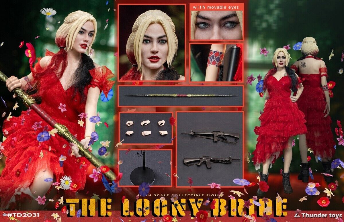 New Thunder Toys TD2031 1/6 Crazy Bride Harley 12&Prime; Figure in stock