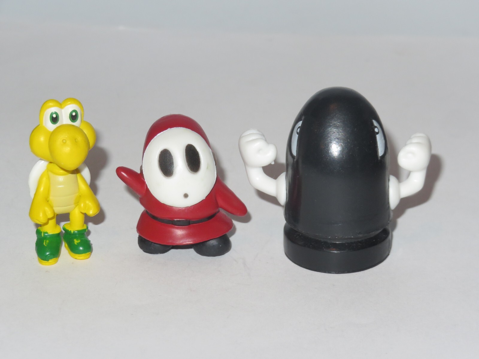 Nintendo Super Mario Figures YELLOW YOSHI , SHY GUY, BULLET BILL