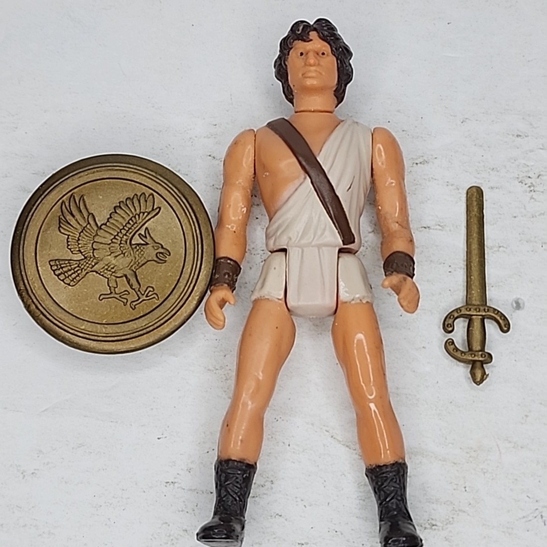1980 Vintage Clash Of The Titans 3&Prime; Perseus Figure Complete With Sword & Shield
