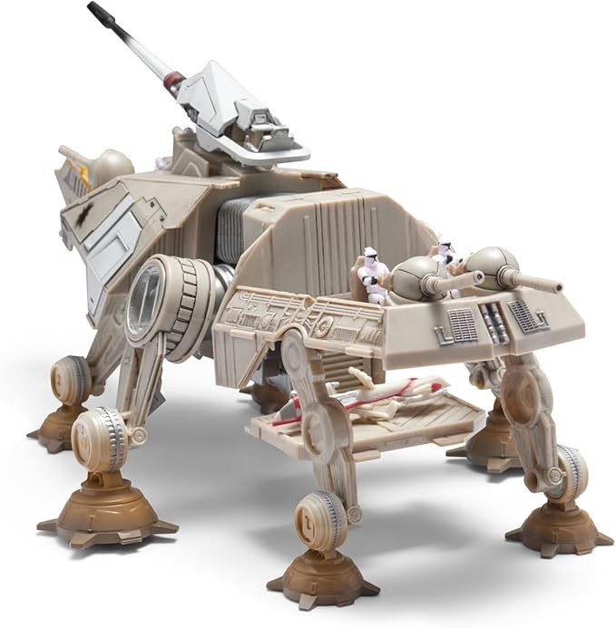S01 #0130 Star Wars Micro Galaxy Squadron AT-TE Walker with Speeder