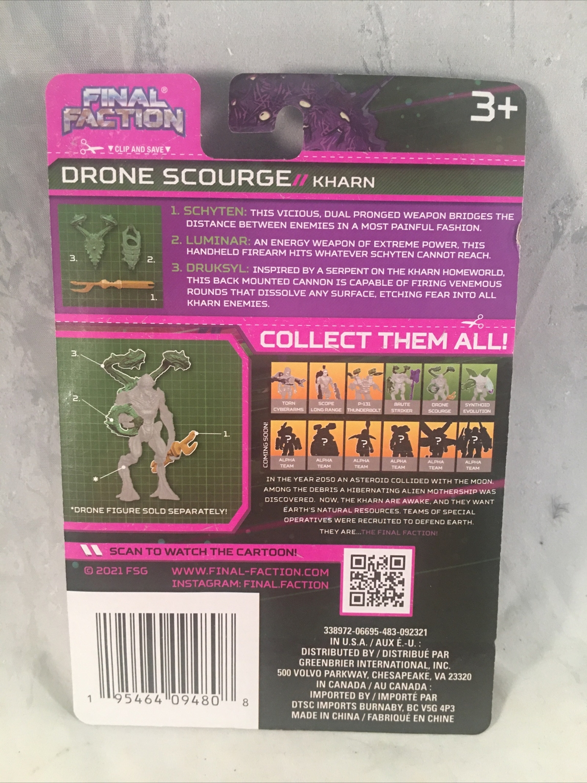 Final Faction Drone Scourge Weapons Pack Kharn 1:18 