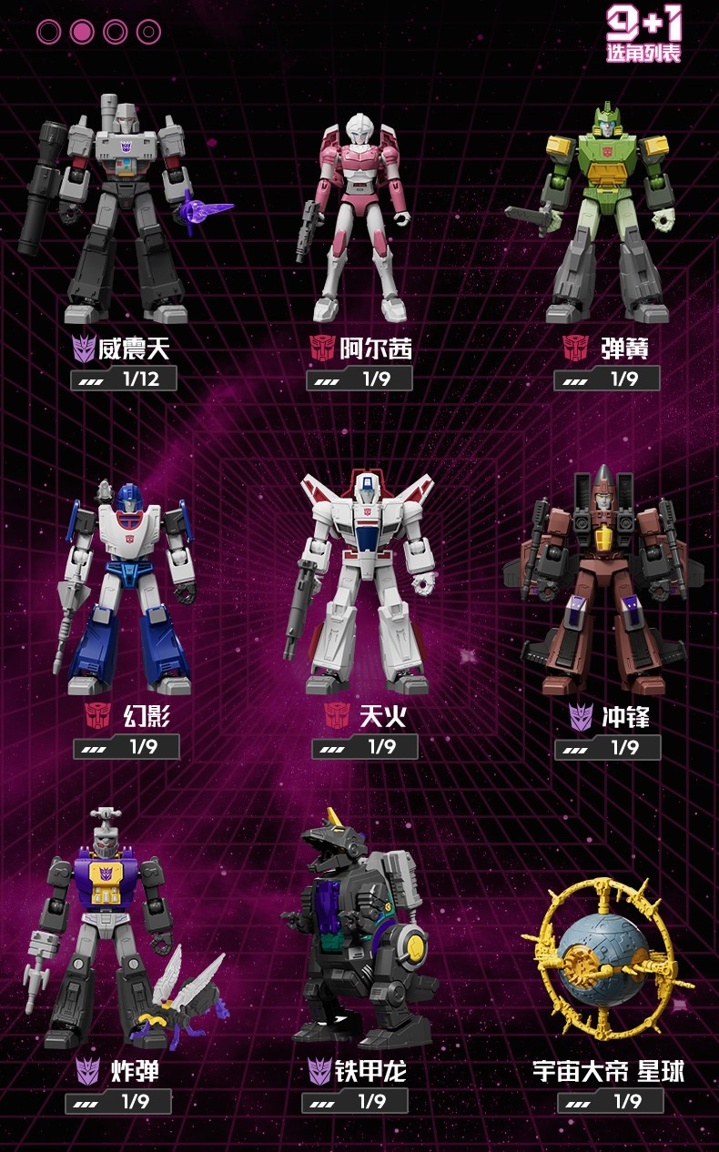 Blokees Transformers G1 Unicron-Planet Action Figures Galaxy 09 Blind Box