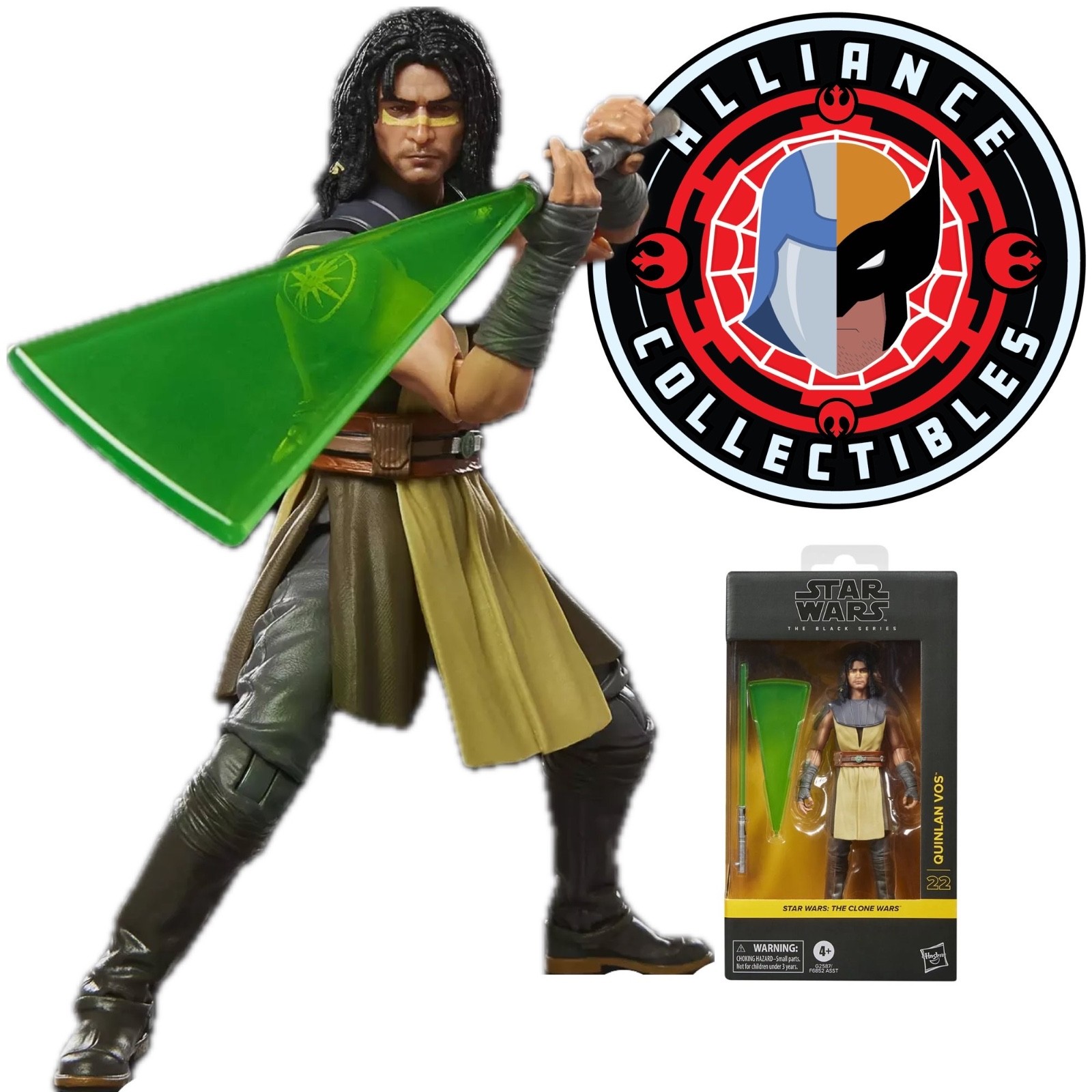 🔥IN HAND🔥 2026 Star Wars Black Clone Wars 22 QUINLAN VOS 6&Prime; Hasbro Figure