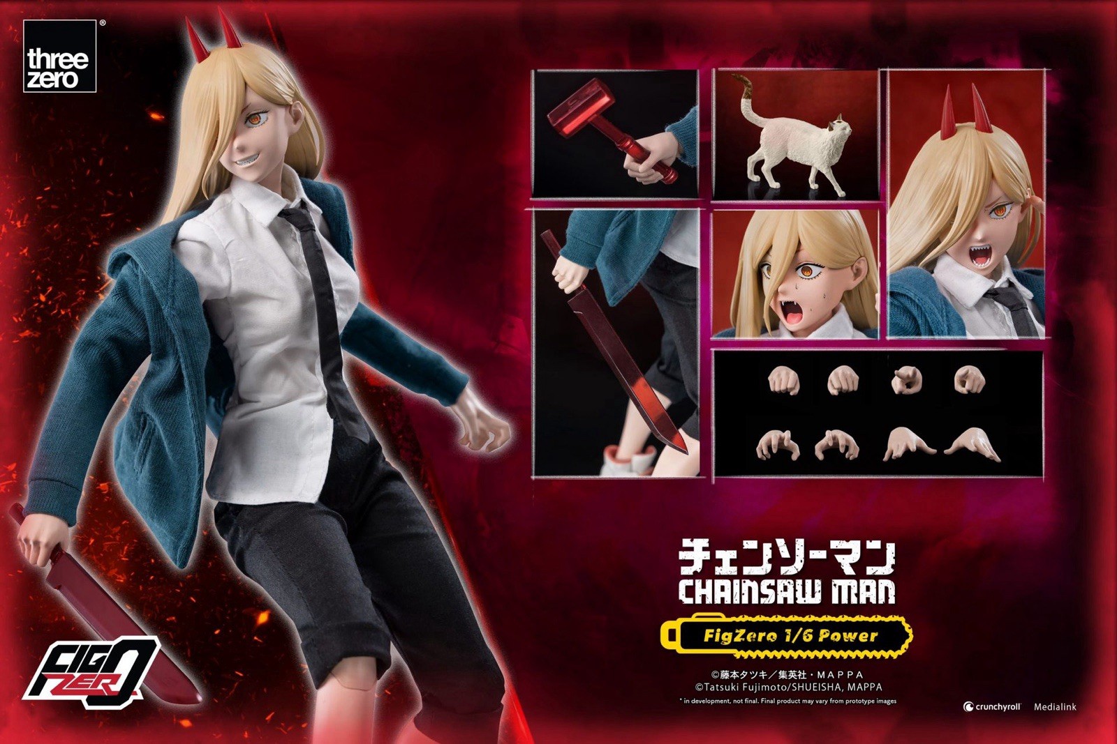 Threezero Chainsaw Man DENJI POWER MAKIMA AKI 1/6 Figure Set Figzero Authentic
