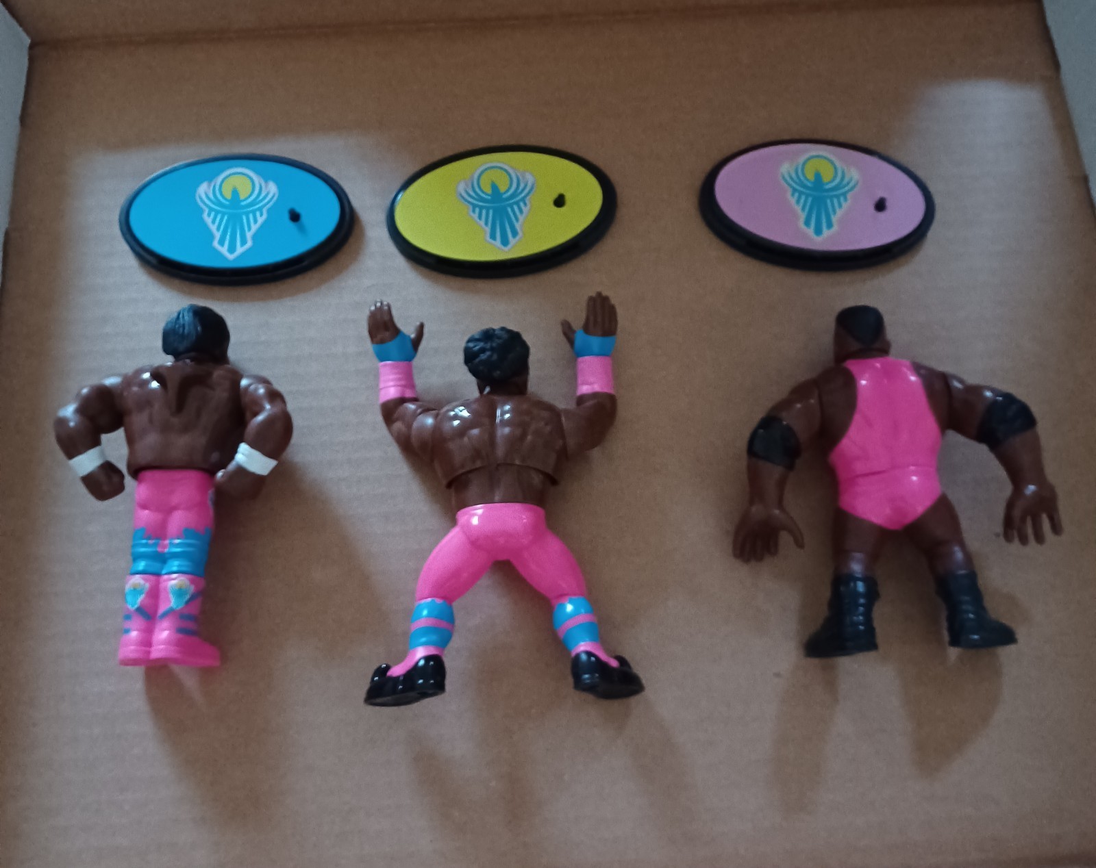 wwf hasbro wwe mattel retros series 5 set of 3 new day figures