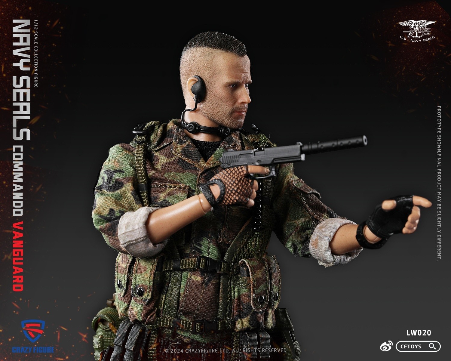 Boxset Figure – Crazy figure 1/12 Scale LW020 Navy SEAL Assault Team Pointman
