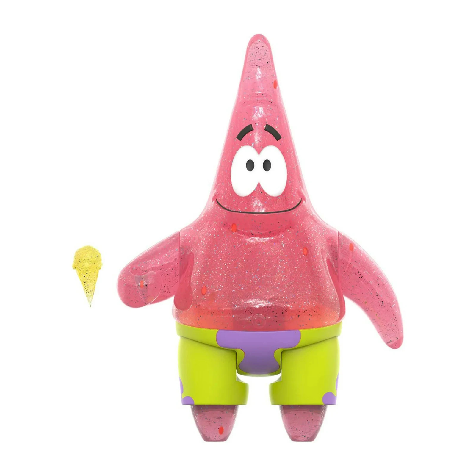 Super7 SpongeBob & Patrick BFF Glitter 2pack ReAction Figures SDCC Exclusive NEW