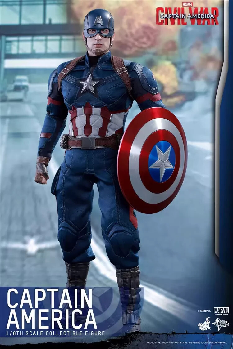 New Hot Toys MMS350 Captain America Civil War Steve Rogers Chris Evans in stock