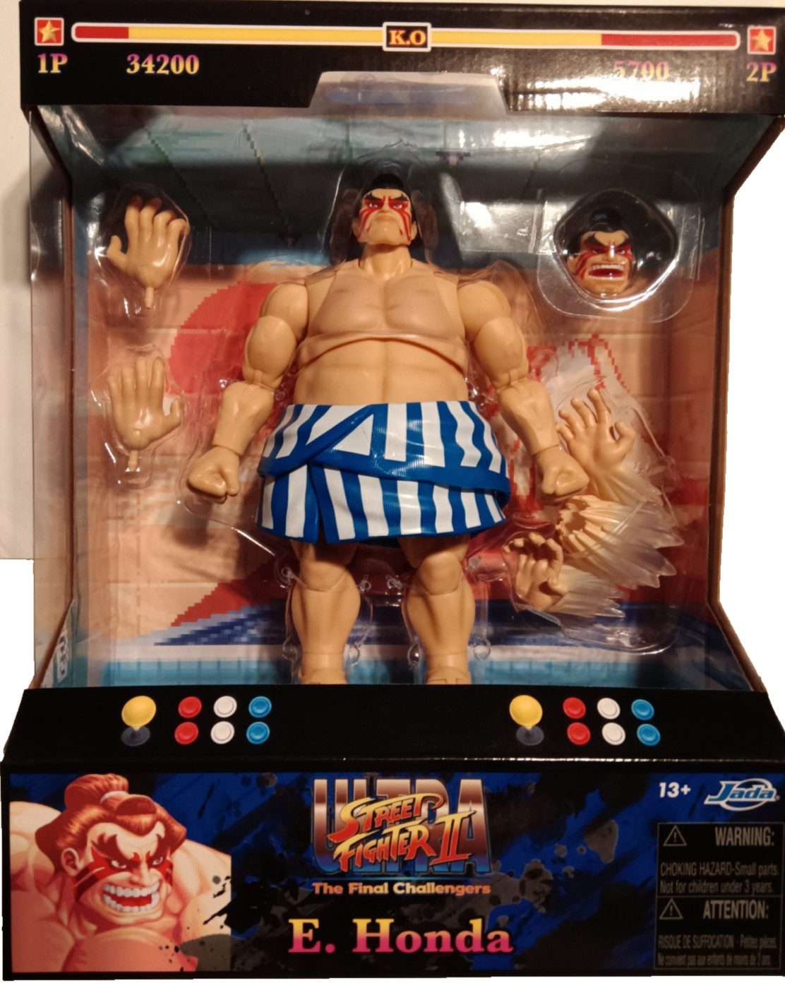 IN STOCK! Ultra Street Fighter II E. Honda Deluxe 6&Prime; Scale AF by Jada Toys