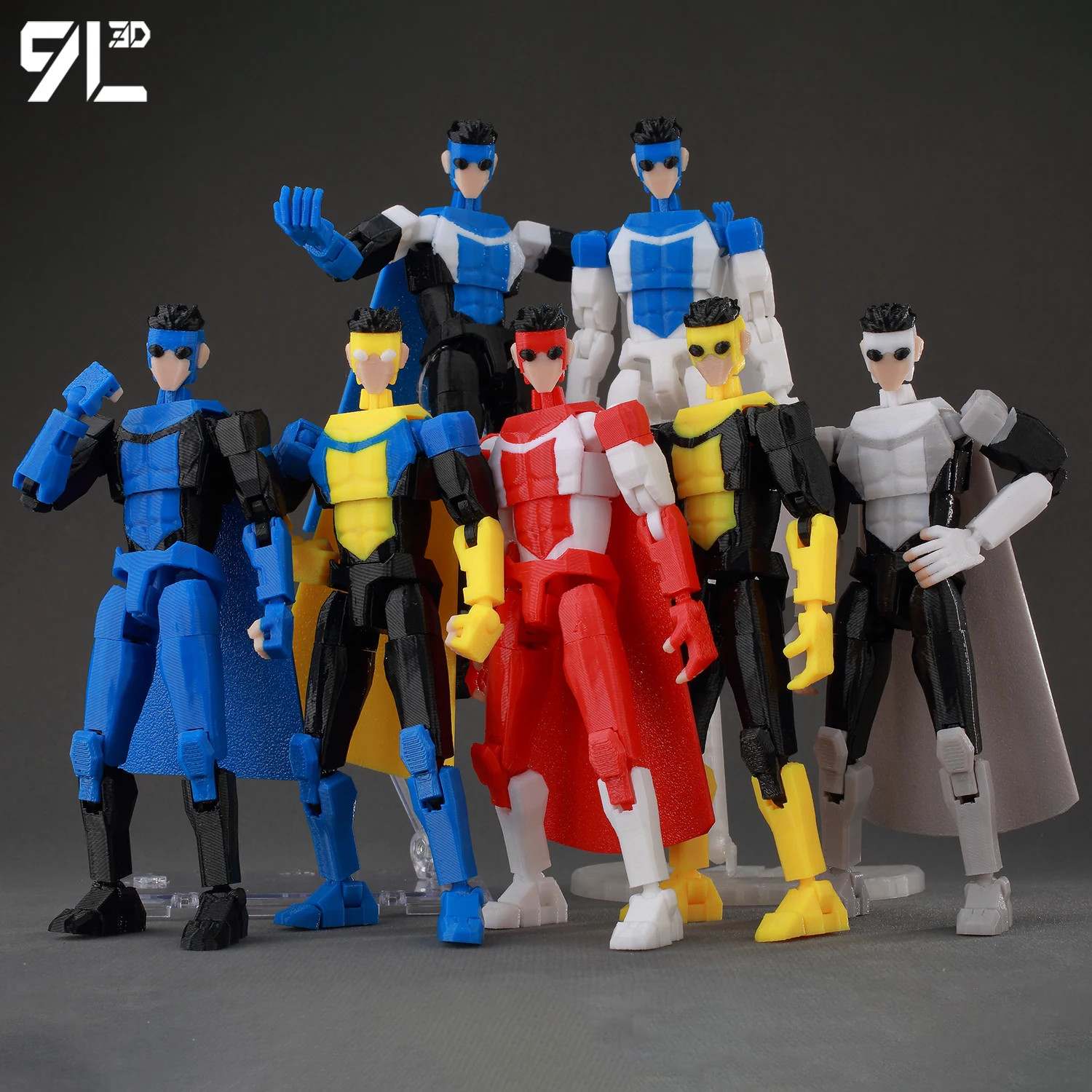 9L3D Invincible Slayer Tech Jacker Dummy13 Multi-Jointed Titan13 Action Figure