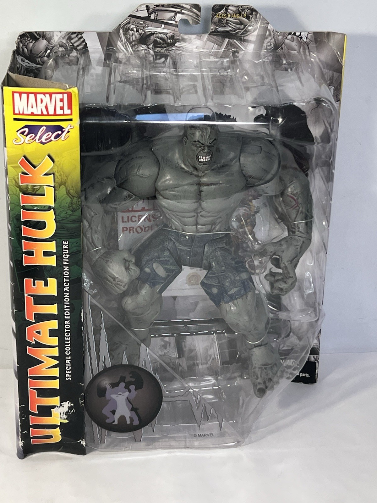 MARVEL Diamond Select “ULTIMATE HULK” 9&Prime; NEW 2013 GREY Incredible Hulk Figure