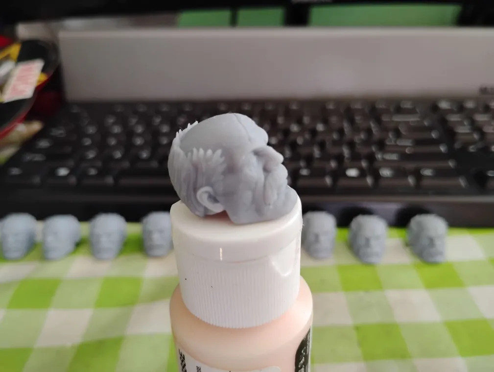3d printed Conquest NONE painted Neutral/Angry Mcfarlane Head (Read Description)