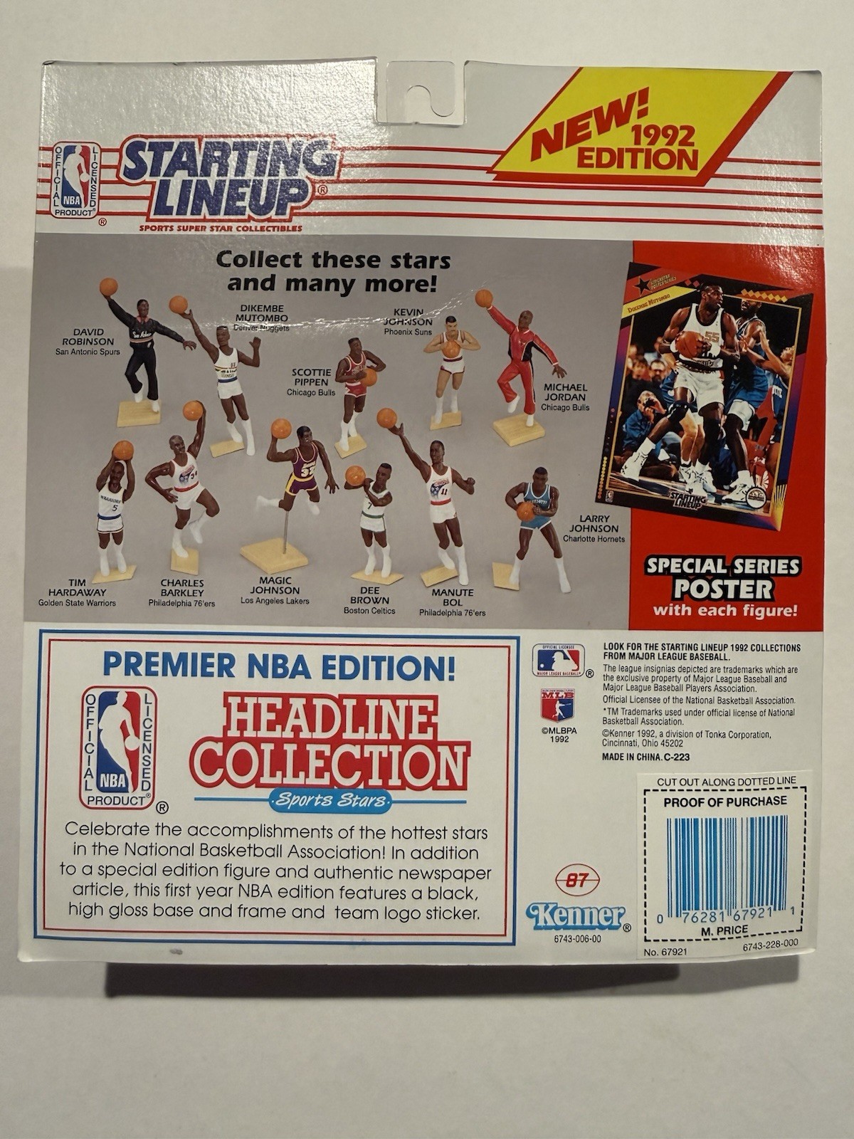💥🏀 1992 MARK PRICE Starting Lineup, Cleveland Cav’s, NBA, Card & Poster 🏀💥
