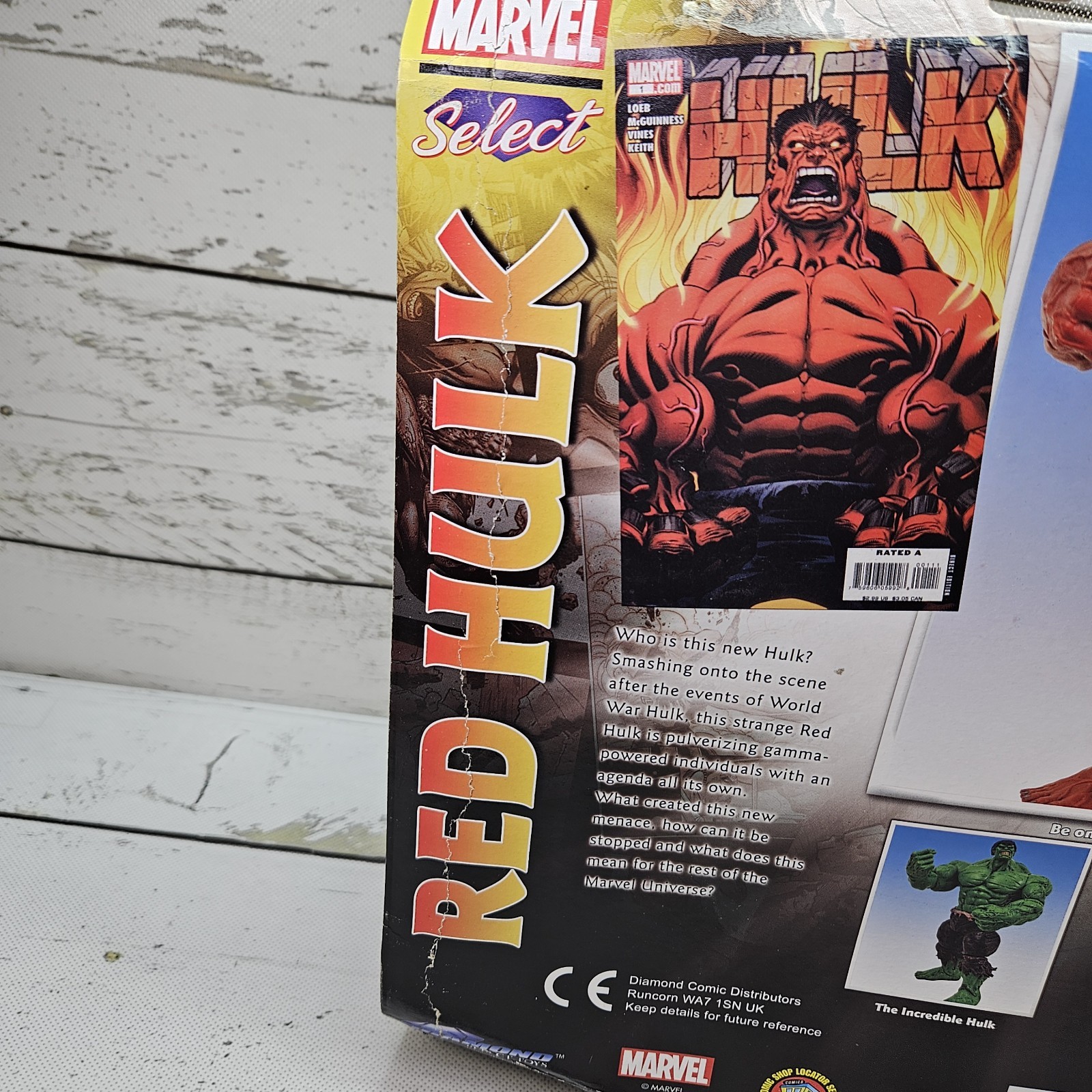 Diamond Select Marvel Select Red Hulk 2019 9&Prime; Adjustable Action Figure Read