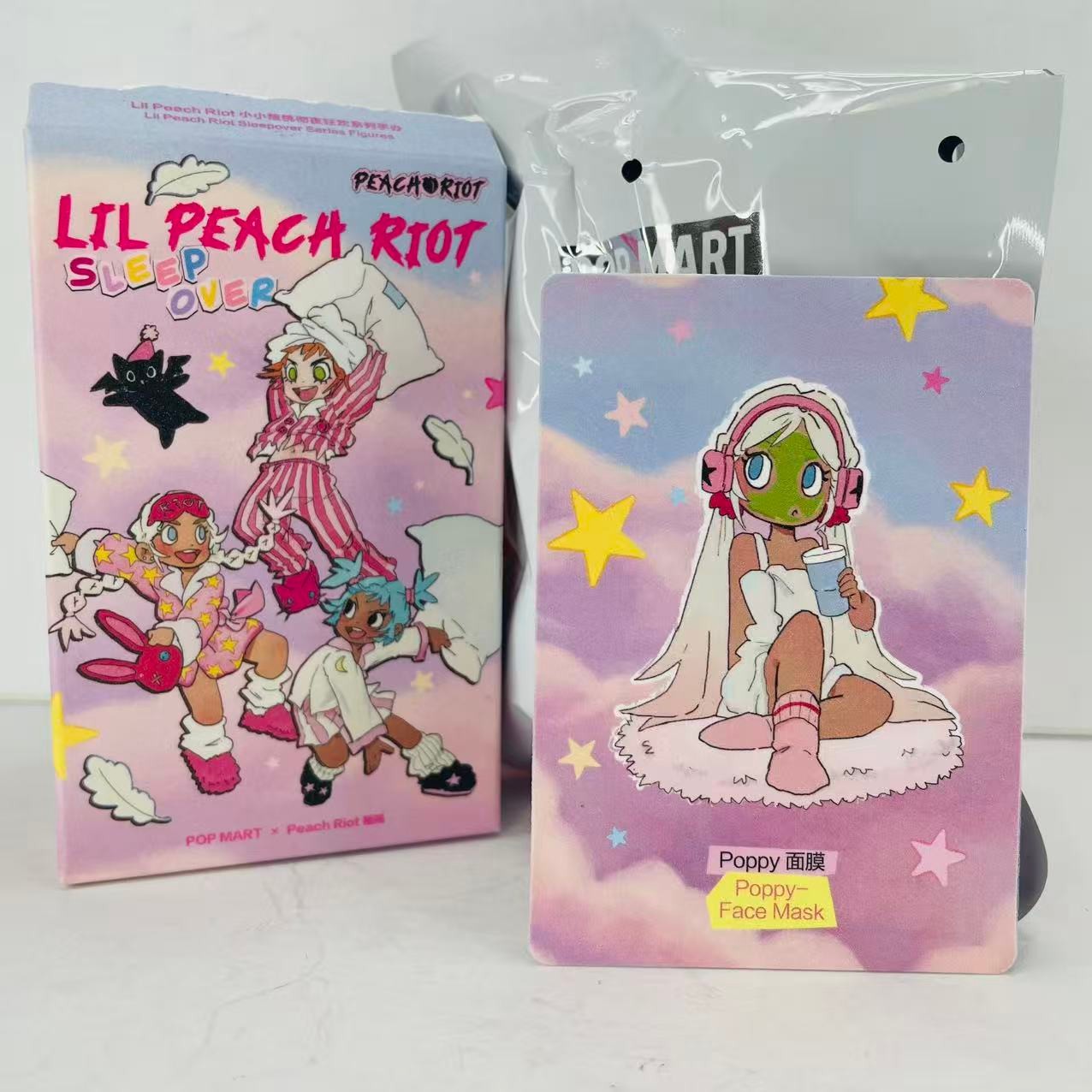 POP MART x Lil Peach Riot Sleepover Series Poppy-Face Mask Confirmed Figure