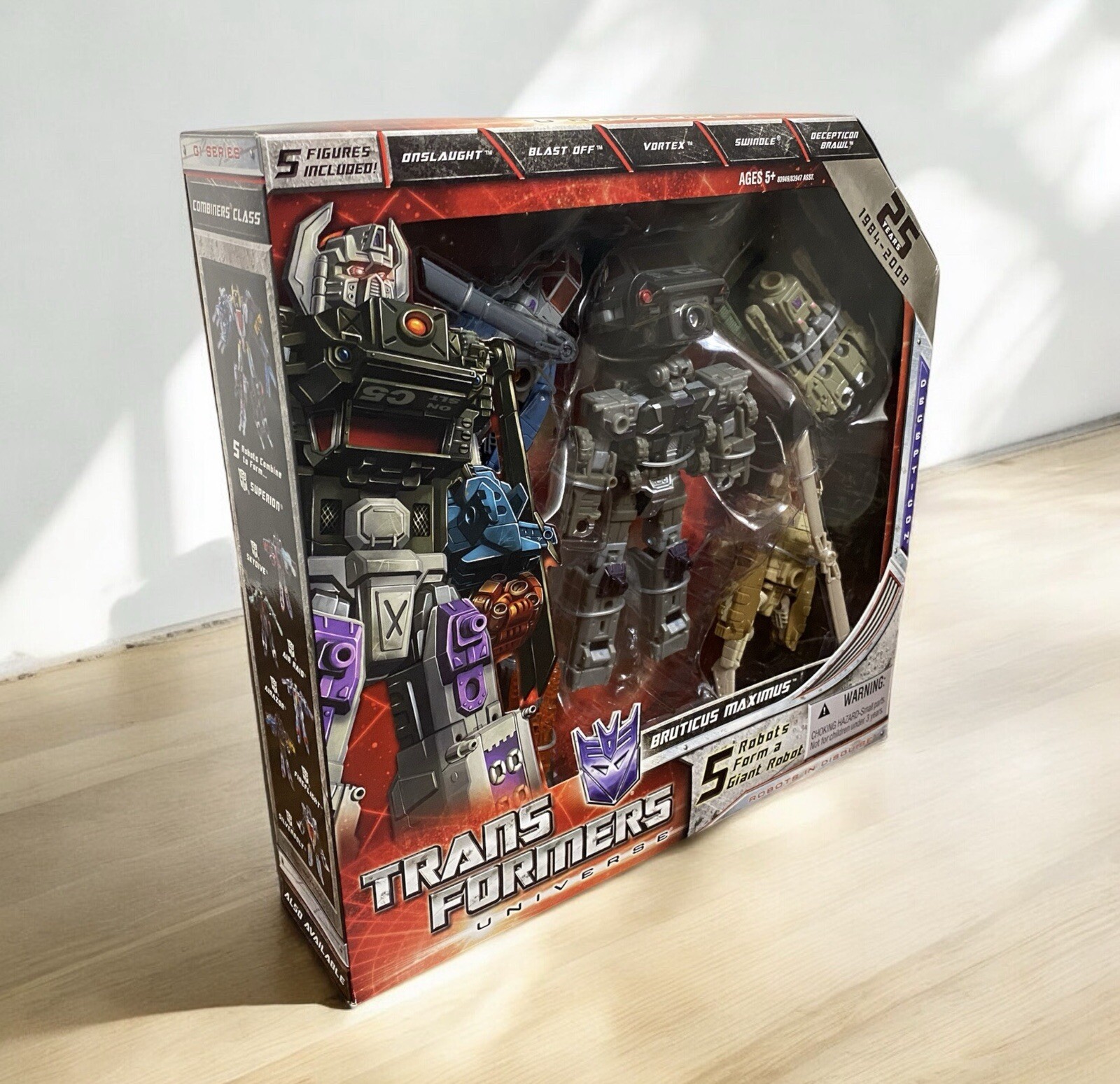 Transformers Universe “Bruticus Maximus” 25 Years 5 Robots Set (Super Rare)