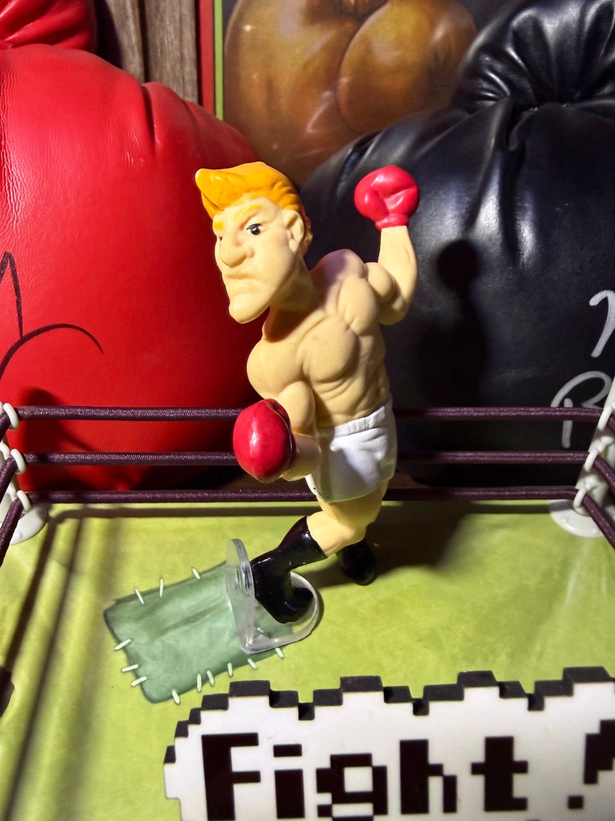 Rare Vintage Nintendo Mike Tyson&rsquo;s Punch Out Glass Joe Boxing Figure 1988 READ