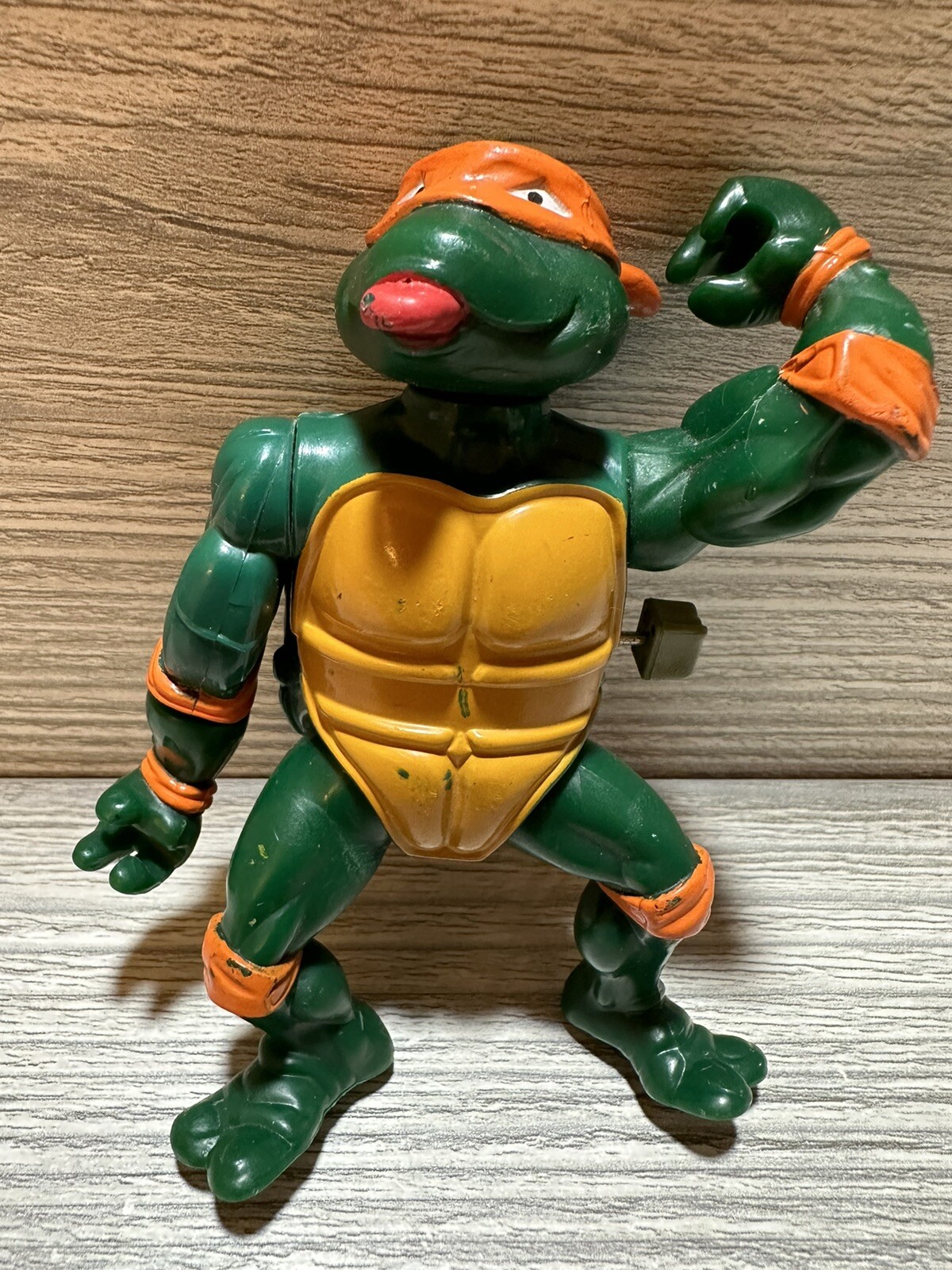 1989 Teenage Mutant Ninja Turtles Michelangelo Wind Up Playmates *Needs Work*