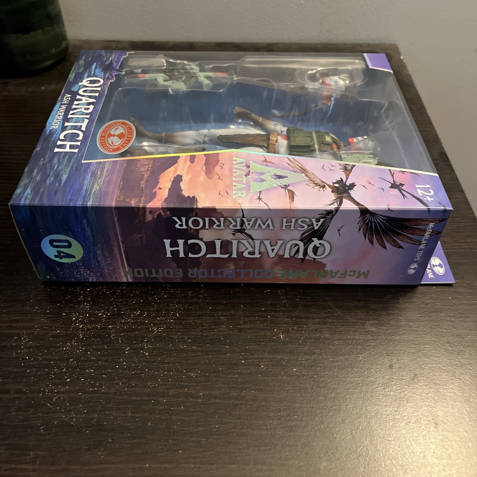 McFarlane Avatar Quaritch Ash Warrior Platinum Edition Figure
