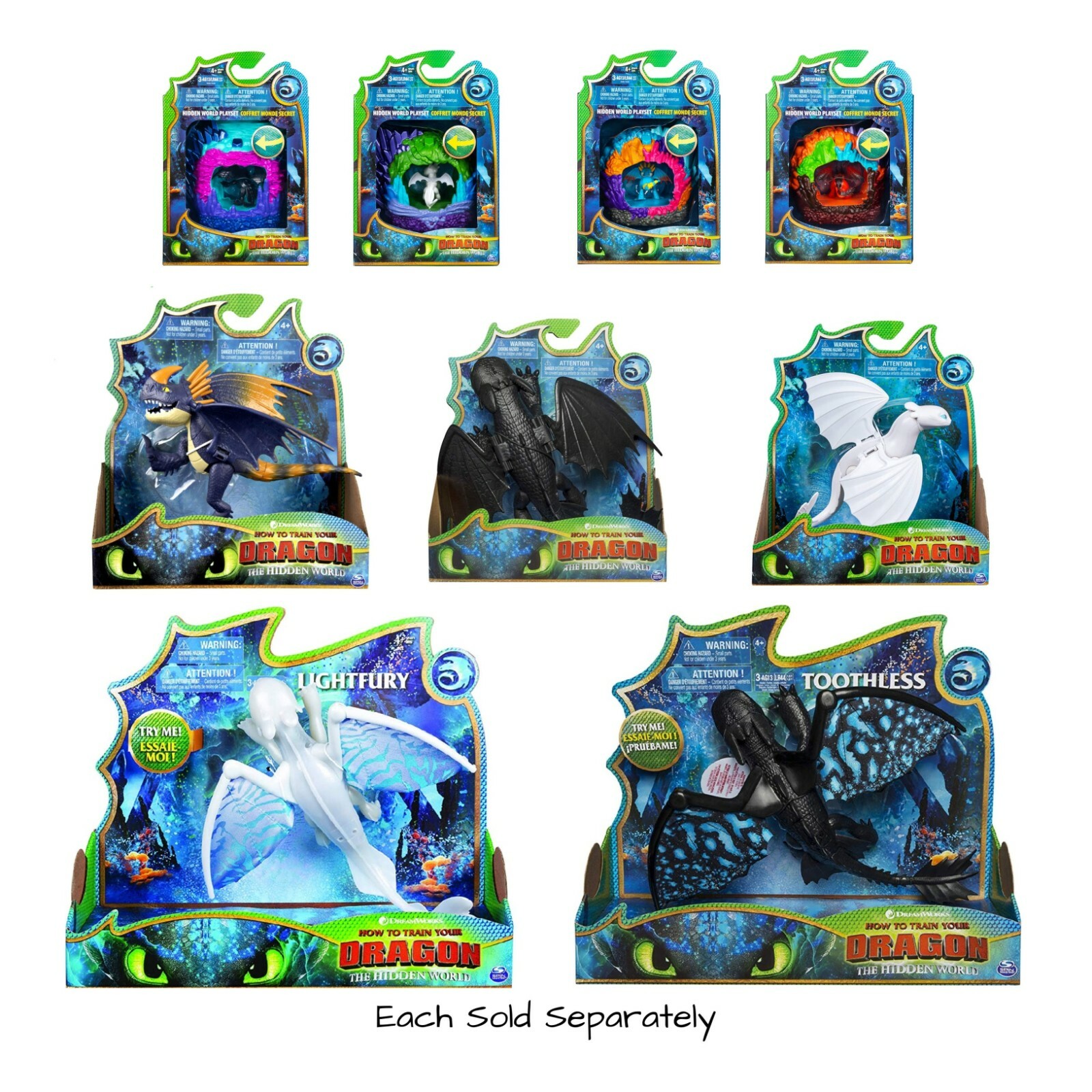 How To Train Your Dragon Action Figure *Choose* Lightfury Toothless Hiccup HTTYD