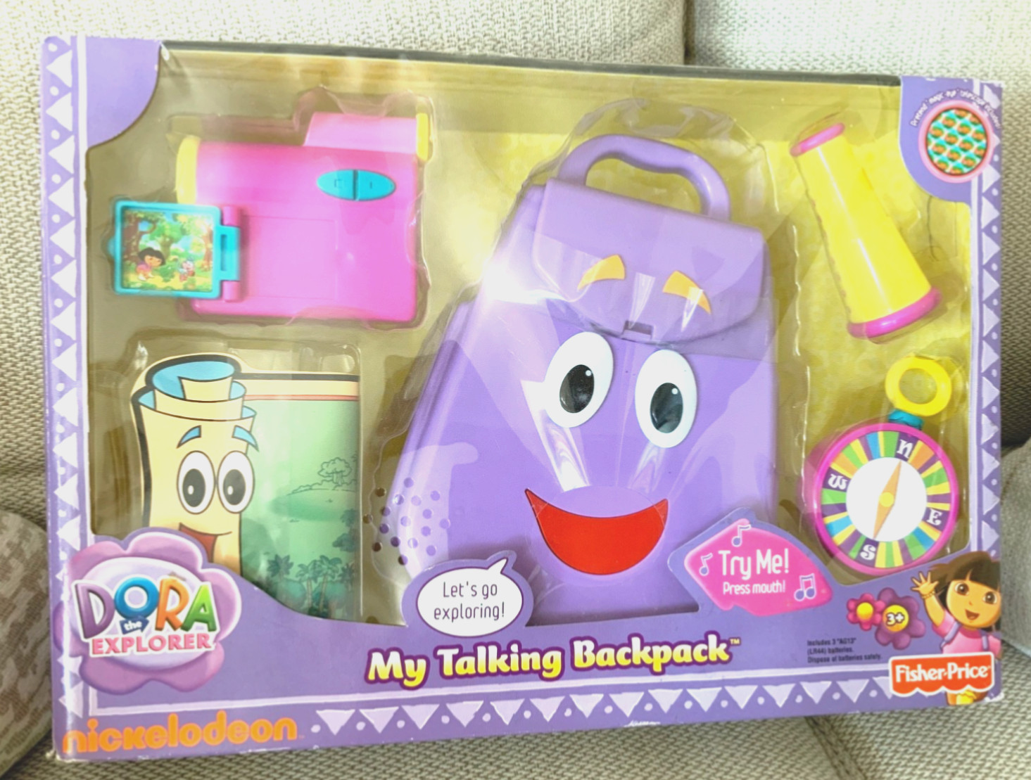 2010 Dora The Explorer My Talking Backpack Fisher Price Nick Jr. New Sealed!!