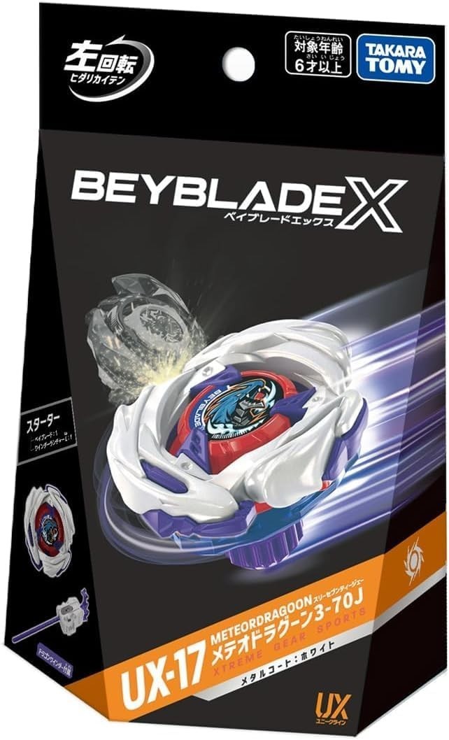 TAKARA TOMY Beyblade X UX-17 Starter Meteor Dragoon 3-70J from Japan