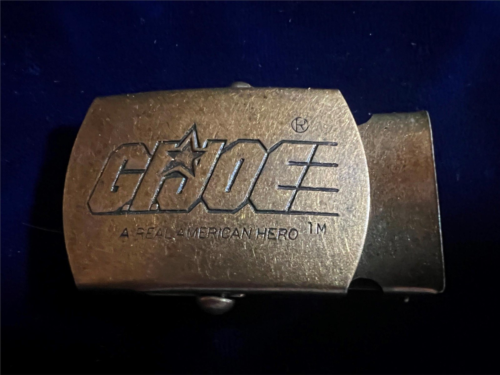 Solid Brass GI Joe Belt Buckle