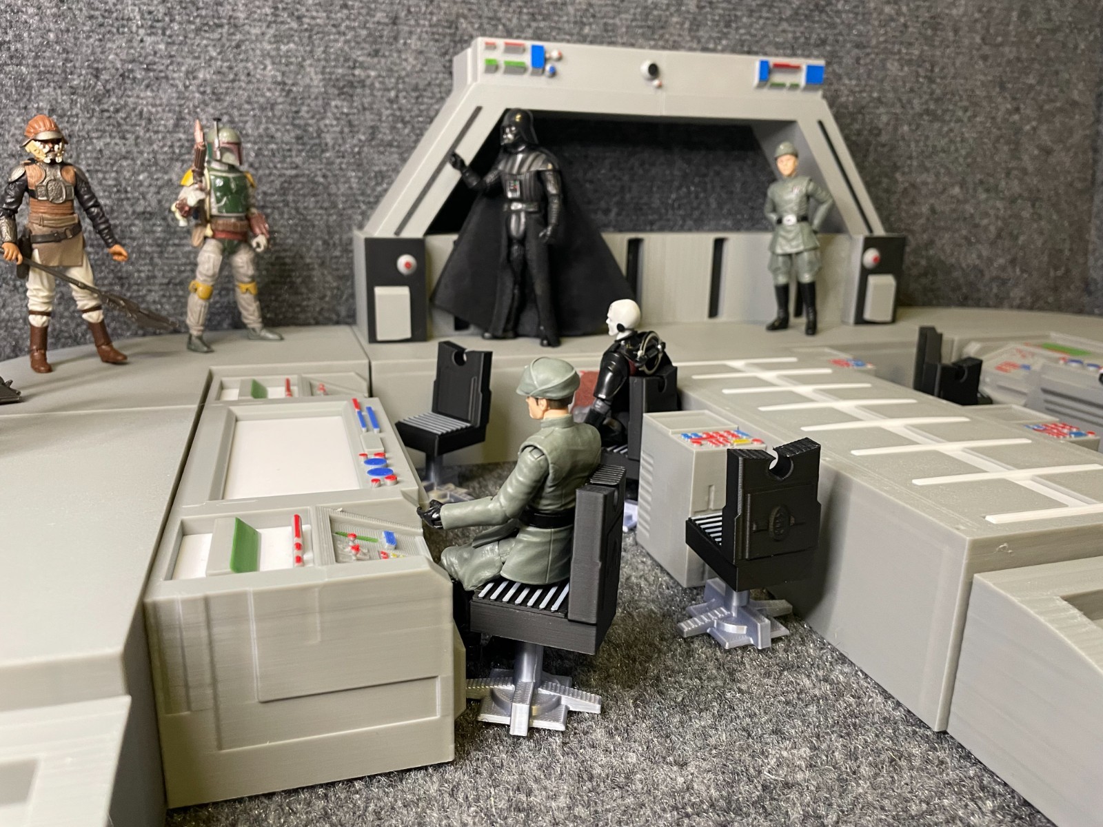 Star Wars inspired Custom made generic Bridge room Diorama