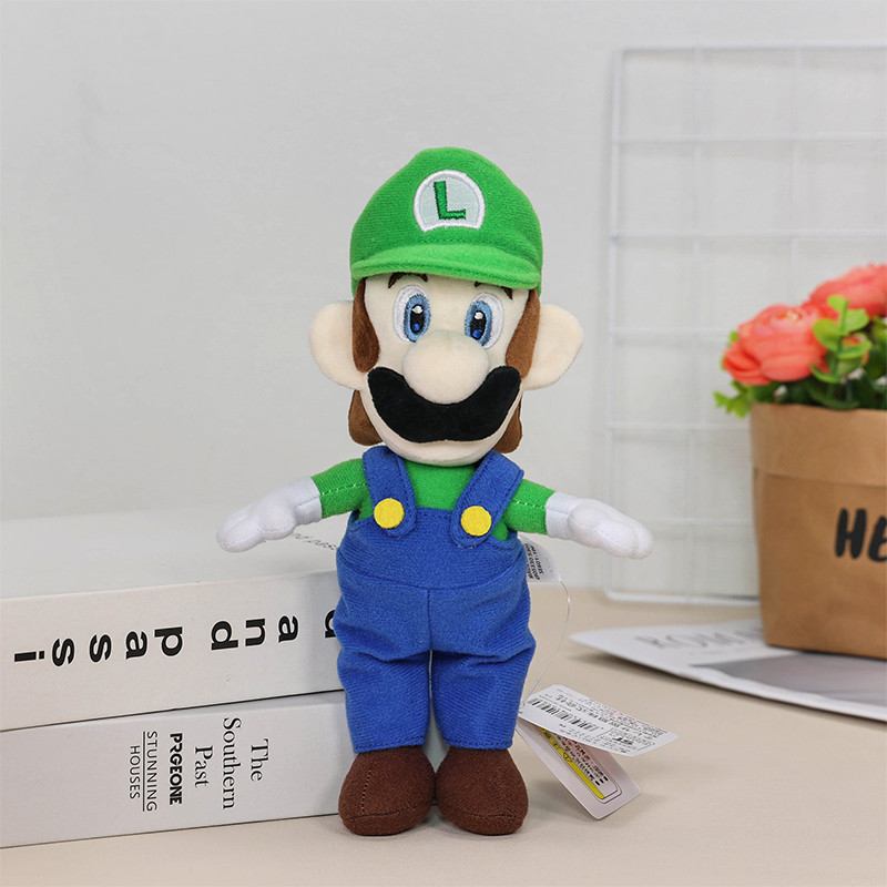 8.5“ Super Mario Bros Plush Classical Luigi Cartoon Stuffed Toys Doll Xmas Gift