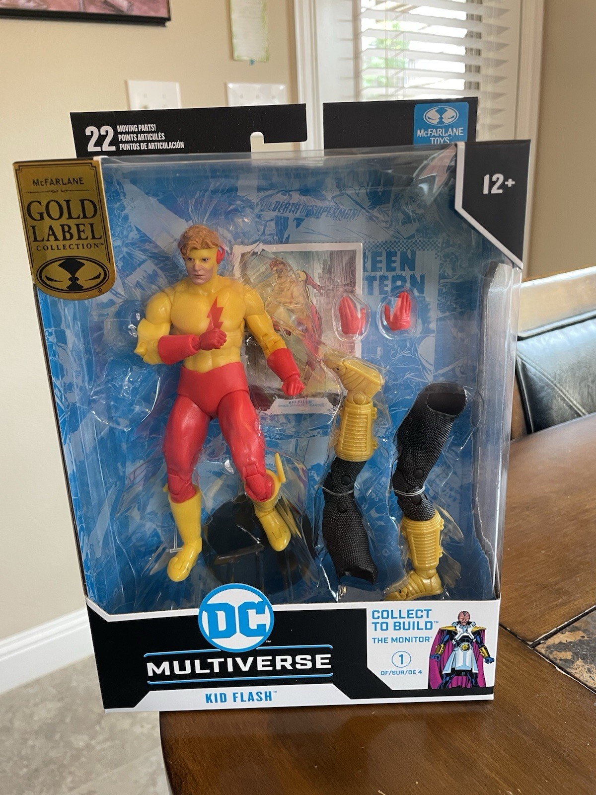 MCFARLANE TOYS DC MULTIVERSE KID FLASH CRISIS ON INFINITE EARTHS GOLD LABEL, NEW