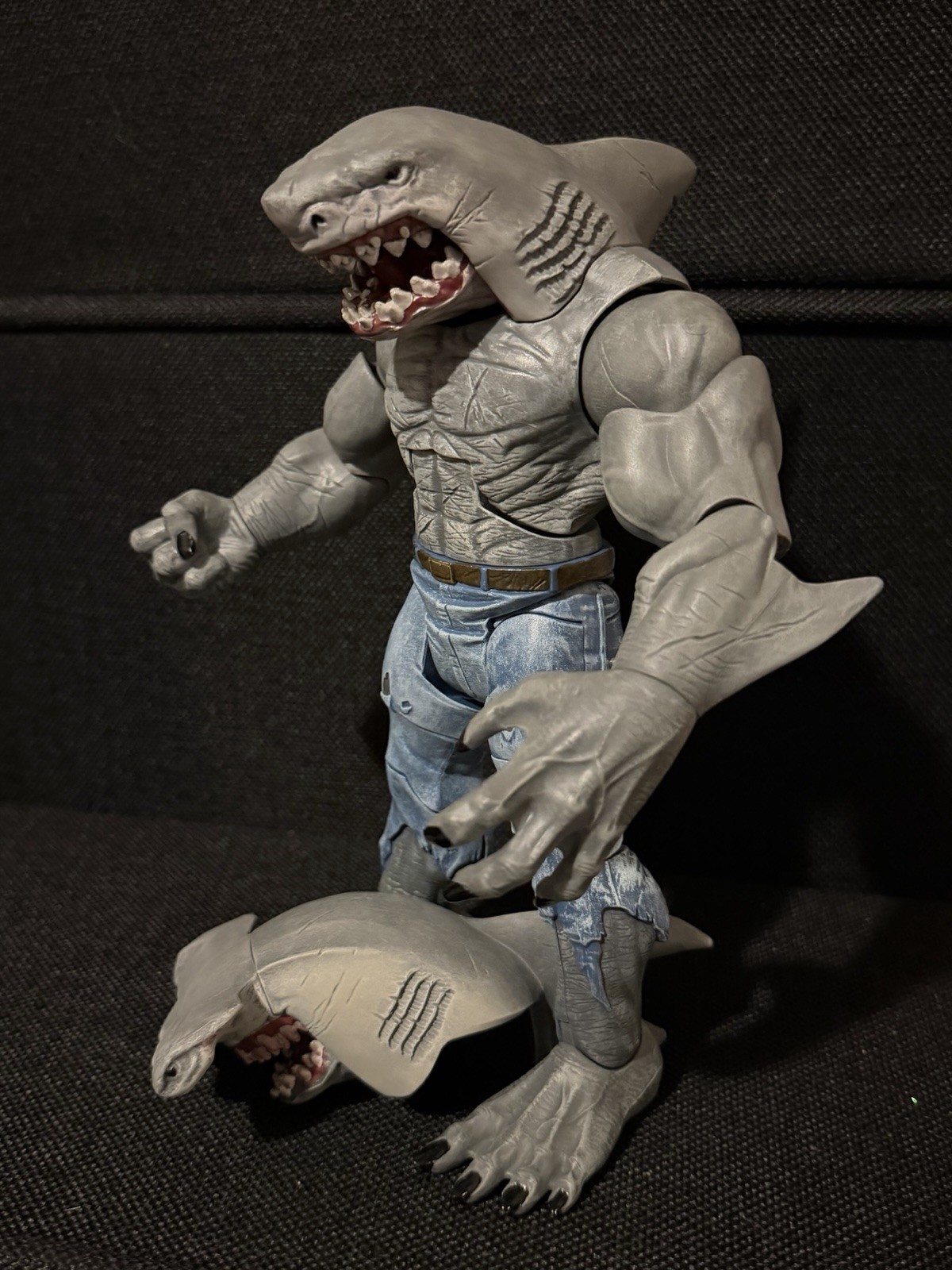 King Shark DC Multiverse Build A Figure BAF CNC 100% Complete with Hammerhead 9&Prime;
