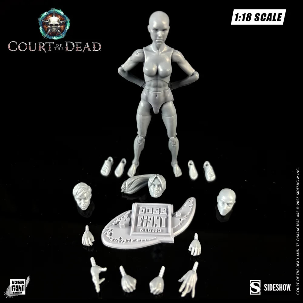 Blank Ash Female 1:18 Scale Boss Fight Studio Action Figure 3 3/4&Prime; For Customs