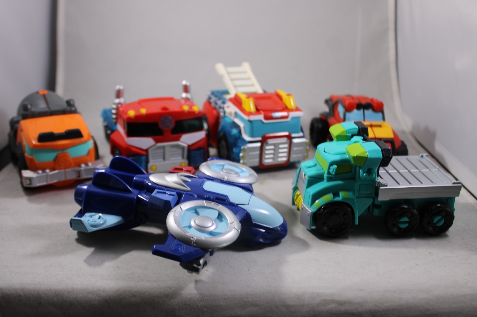 Transformers Playskool Heroes Rescue Bots Energize Wedge Hot Shot- Optimus Prime