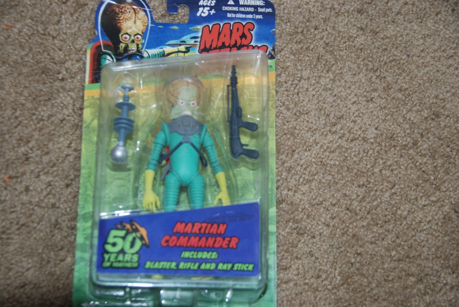 MARS ATTACKS MARTIAN COMMANDER FIGURE 50 YEARS OF MAYHEM 2012, c. 5 1/2&Prime;