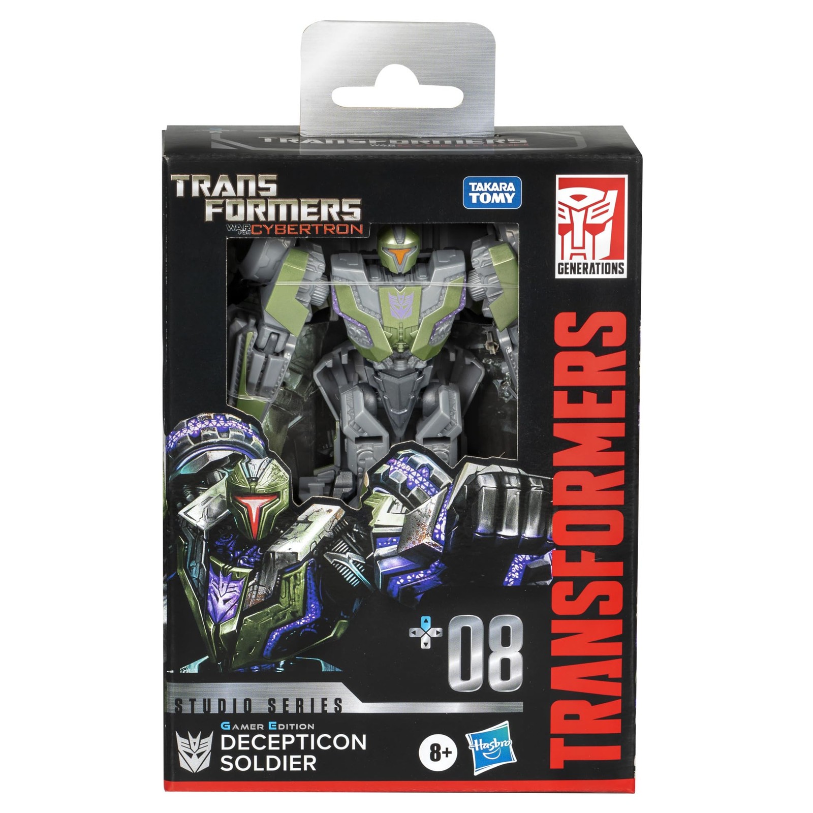 Transformers Studio Series Gamer Edition Decepticon Soldier 4.5&Prime; Action Figure