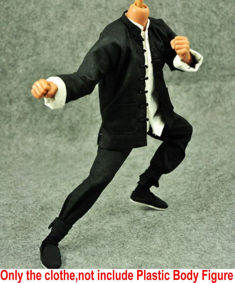 1/6 Kung Fu Man Suit Shirt&Pants Chinese Traditional Clothes F 12&Prime; Figure