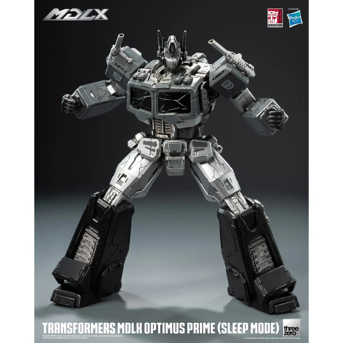 Transformers MDLX Optimus Prime Sleep Mode Action Figure 7&Prime; Threezero Exclusive
